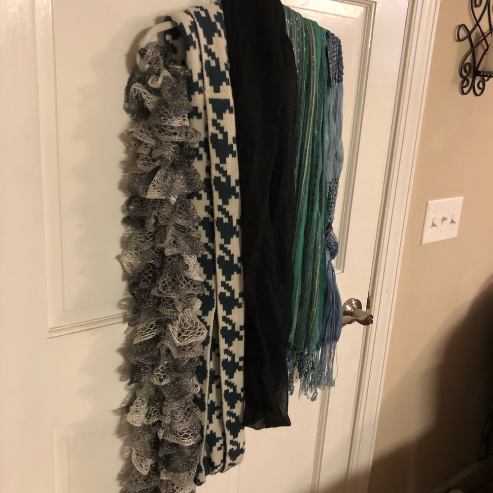 Elegant Multi-Patterned Scarf Collection set of 5